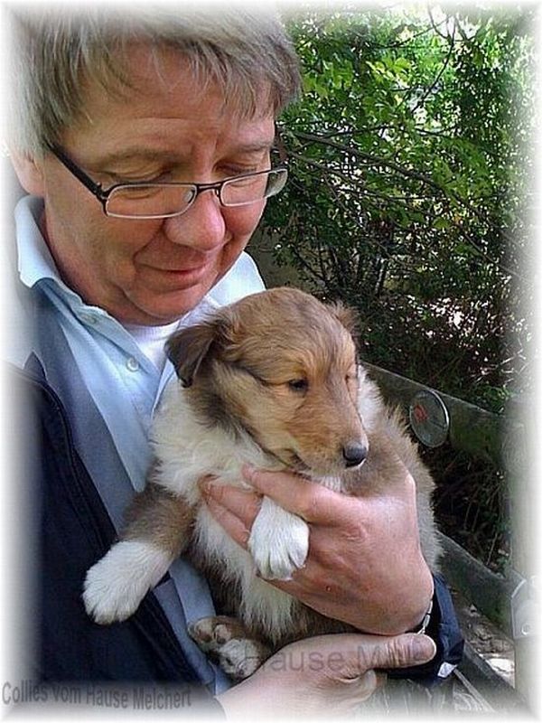 Camillo und Herrchen